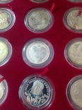 12 серебренных монет в бархатной коробке, фото №7