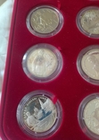 12 серебренных монет в бархатной коробке, фото №10