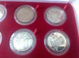 12 серебренных монет в бархатной коробке, фото №12