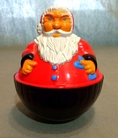 tumbler vintage music toy evil Santa Claus pegs plastic, photo number 2
