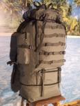 Рюкзак туристический военный х099 100 литров хаки, фото №3
