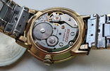 Японские часы Seiko Japan в позолоченном корпусе на браслете механические., фото №4