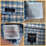 James Pringle Красивая стильная мужская рубашка короткий рукав XL, фото №9