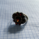 №70 золотое кольцо со старыми гранатами, фото №2