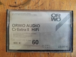 Винтаж. аудиокассета ORWO C-60.Chrom Extra Hi Fi 1988г, фото №2