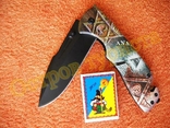 Нож тактический H004 стропорез стеклобой с 3D эффектом полуавтоматический, фото №5