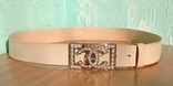 Chanel belt, genuine leather, on the belt up to 95 cm, width 4 cm., photo number 3