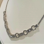 Necklace diamonds Diadema diamanti 2,63Ct white gold 585 50cm Italy 17,52g Video, photo number 2