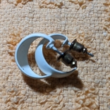 Two pairs of studs in a crescent. Metal, photo number 4