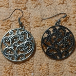 Earrings-loops. Metal., photo number 3