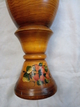 Расписная деревянная ваза .80 см., фото №5