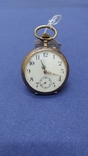 Карманные часы серебро с золотыми вставками Швейцария., фото №2