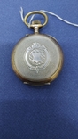 Карманные часы серебро с золотыми вставками Швейцария., фото №6