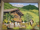 Картина "Домик в горах", ручная работа, Бавария, Германия, фото №2