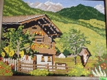 Картина "Домик в горах", ручная работа, Бавария, Германия, фото №3