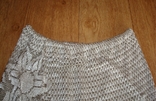 Anetpol Красивая льняная женская юбка лен вязанная Польша 46, фото №4
