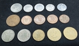 Лот монет із 15 штук, різних Країн, без повторів., фото №2