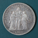 5 франков 1874, фото №2