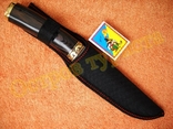 Нож охотничий Golden Wood деревянная рукоять с чехлом, numer zdjęcia 6