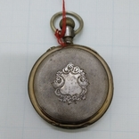 Старинные мужские карманные часы Remontoir Серебро Швейцария, фото №6