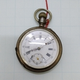 Старинные мужские карманные часы Remontoir Серебро Швейцария, фото №3