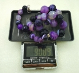 Ожерелье Серебро 925 Фиолетовый Агат, фото №10