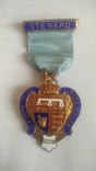 Масонская медаль знак награда 1939г. серебро, фото №2