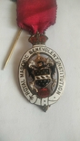Масонская медаль знак награда 1920г. серебро, фото №3