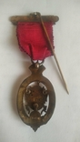 Масонская медаль знак награда 1920г. серебро, фото №4