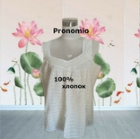Pronomio Красивая летняя женская майка прошва хлопок белая XL Греция, numer zdjęcia 2