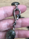 Вінтажне намисто з натурального каменю в сріблі, фото №6