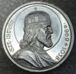 5 пенго 1938 г. "Святой Иштван" Венгрия, серебро, фото №3