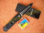 Тактический выкидной нож Benchmade с стеклобоем клипсой реплика, фото №3