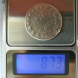 2000 динаров 1880 год серебро 900 Персия, фото №4