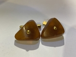 Cufflinks with amber (F1), photo number 2