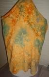 Шарф легкий красивый разноцветный с вышивкой по низу, фото №8