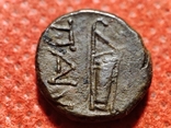 Пантикапей.Лот из 3 монет.Аполлон -горит..Бык-плуг,колос.Перисад 4.Камасарии.2 в.до.н.э., фото №6