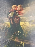 Лаковая шкатулка "Дети,бегущие от грозы" Холуй., фото №13