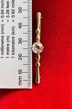 Brooch Russian Gems silver 875 hallmark gilding, photo number 4