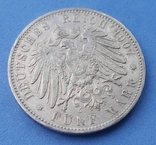 5 марок 1907 J Гамбург, фото №6
