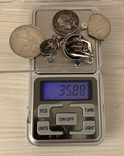 Лом серебро вес 38грм, фото №3