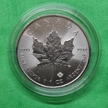 Канада 5 долларов Клиновый лист 2022 1 oz Серебро, фото №2