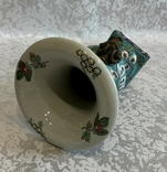 Антикварная ваза майолика Овны бронза, фото №12