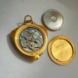 Часы заря кулон СССР позолота, фото №3