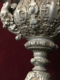 Старинная керосиновая лампа Ангелы и Демоны артефакт Gebruder Brunner Wien 1800-х Австрия, фото №7