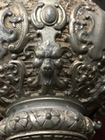 Старинная керосиновая лампа Ангелы и Демоны артефакт Gebruder Brunner Wien 1800-х Австрия, фото №8