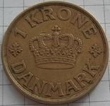 Дания 1 крона, 1939, фото №2