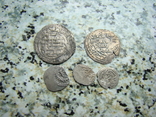 5 средневековых восточных монет серебро, 2 дирхема, фото №2