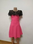 Lefon рожева сукня з мереживом 36 Турция Туреччина платье розовое с кружевом, фото №4