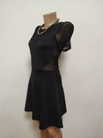Чорна сукня з сіточкою divided hm 36 6 маленьке чорне плаття сіточка, numer zdjęcia 2